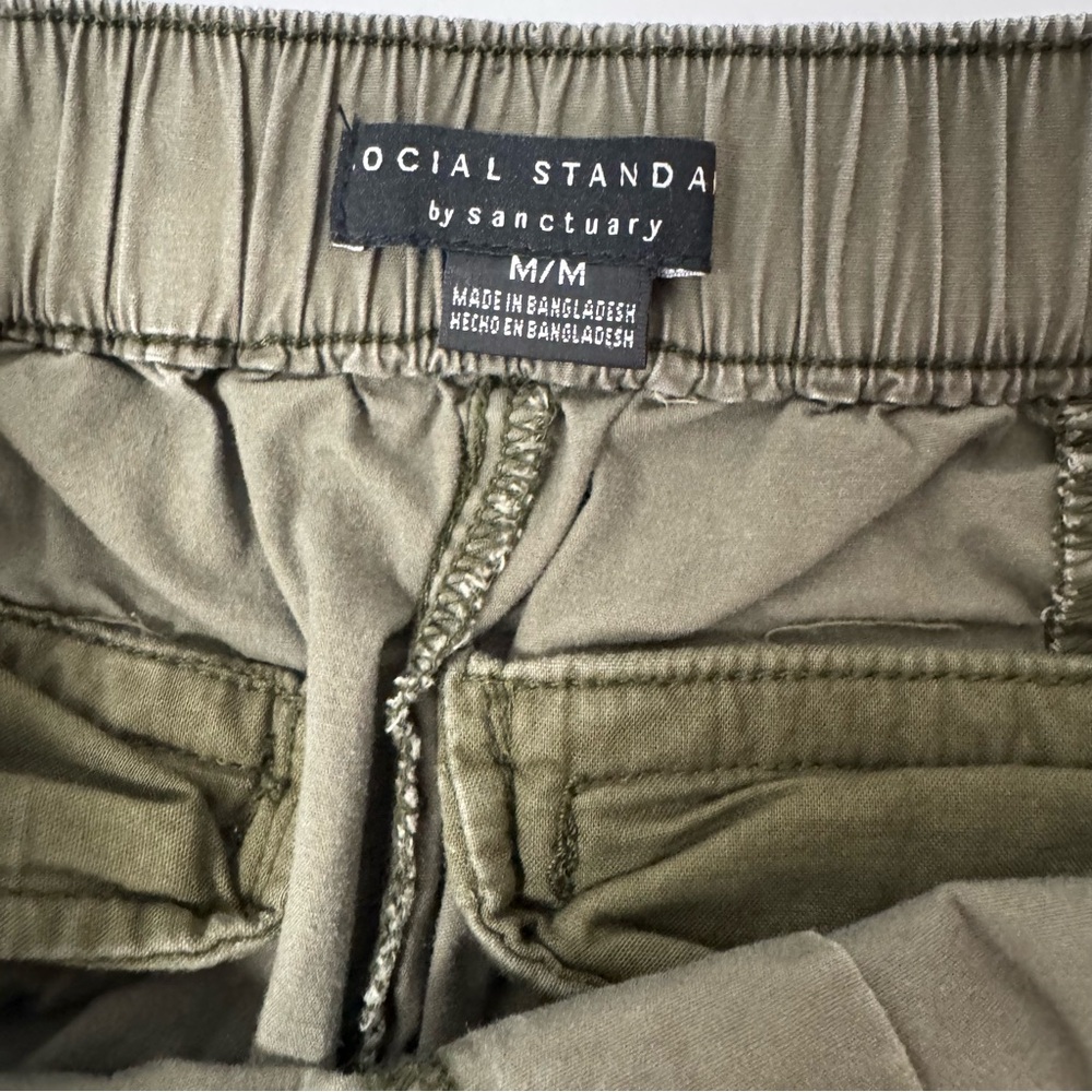 SOCIAL STANDARD by SANCTUARY Olive Dark Green Cargo Pants Womens size Medium - Picture 6 of 16